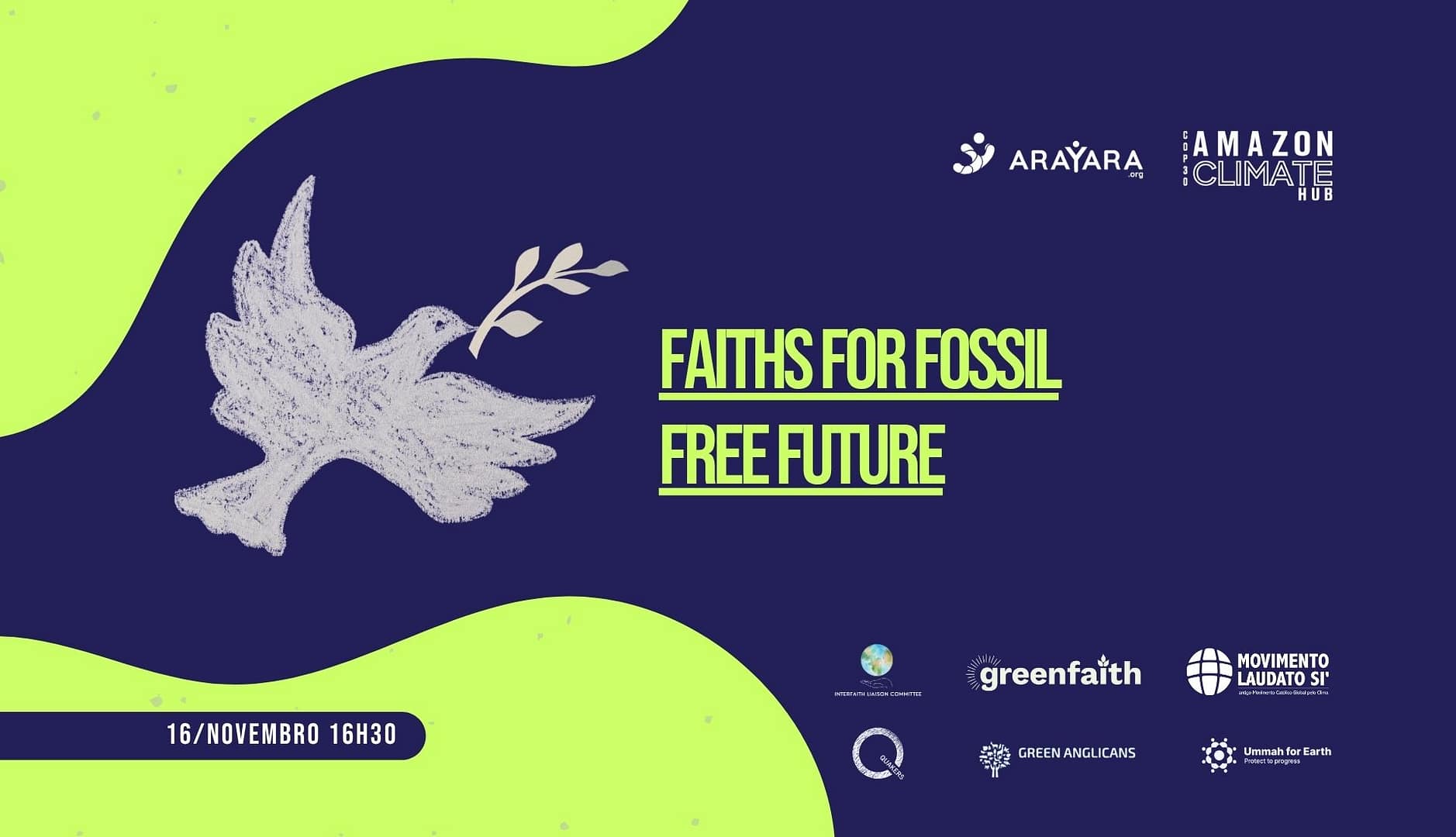 COP30: ARAYARA Amazon Climate Hub recebe encontro multirreligioso por um futuro livre de combustíveis fósseis